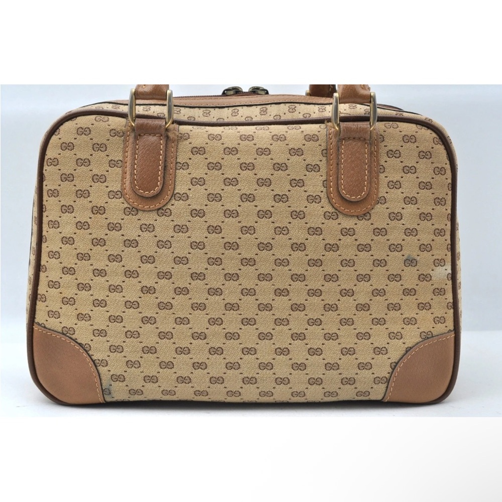 Gucci Tan and Brown Satchel Boston Bag EUC - Picture 3 of 10